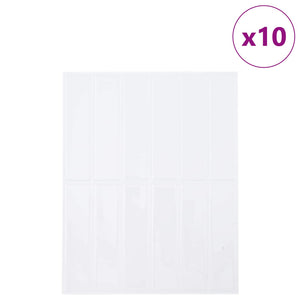 Adesivi Decorativi 10 pcs Bianco 29 x 22,9 x 0,8 cm 42021263