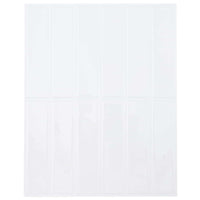 Adesivi Decorativi 50 pcs Bianco 29 x 22,9 x 0,8 cm 42021265