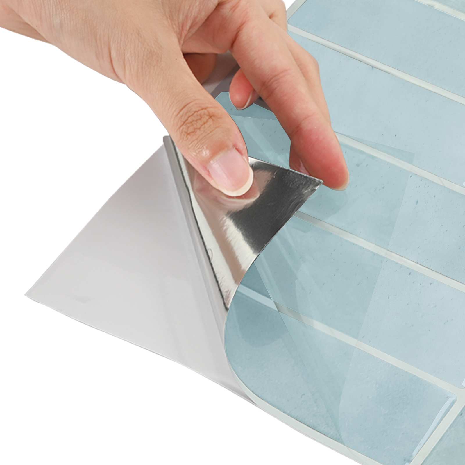 Adesivi Decorativi 50 pcs Grigio Verde 29 x 22,9 x 0,8 cm 42021271