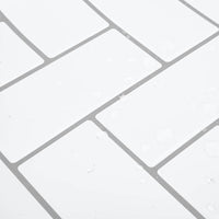 Adesivi Decorativi 10 pcs Bianco e Grigio 30 x 30 x 0,8 cm 42021275