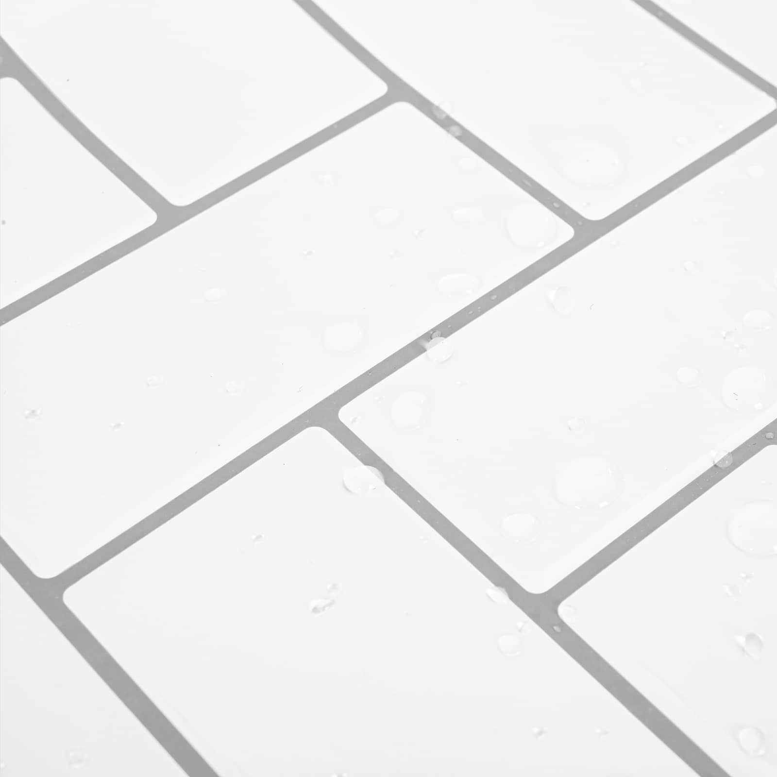 Adesivi Decorativi 20 pcs Bianco e Grigio 30 x 30 x 0,8 cm 42021276