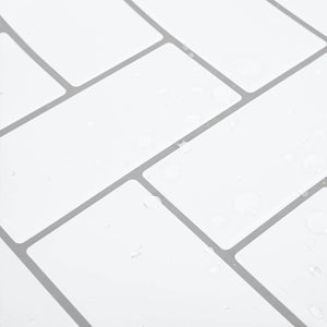 Adesivi Decorativi 20 pcs Bianco e Grigio 30 x 30 x 0,8 cm 42021276