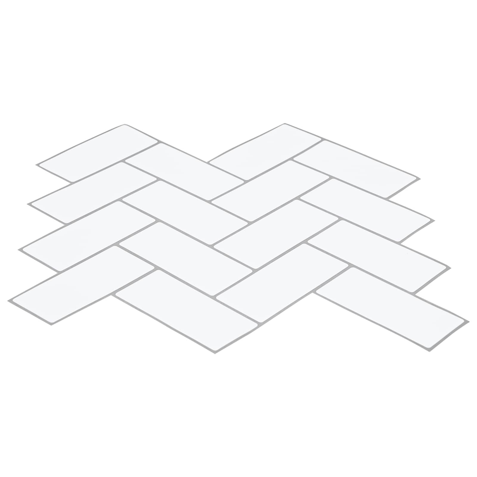 Adesivi Decorativi 20 pcs Bianco e Grigio 30 x 30 x 0,8 cm 42021276