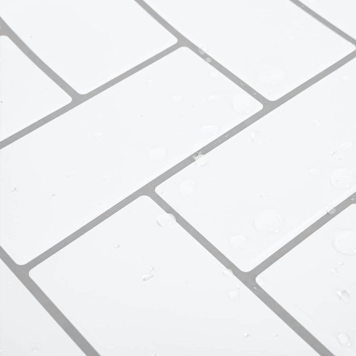 Adesivi Decorativi 50 pcs Bianco e Grigio 30 x 30 x 0,8 cm 42021277