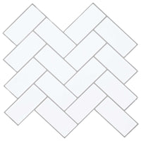 Adesivi Decorativi 50 pcs Bianco e Grigio 30 x 30 x 0,8 cm 42021277