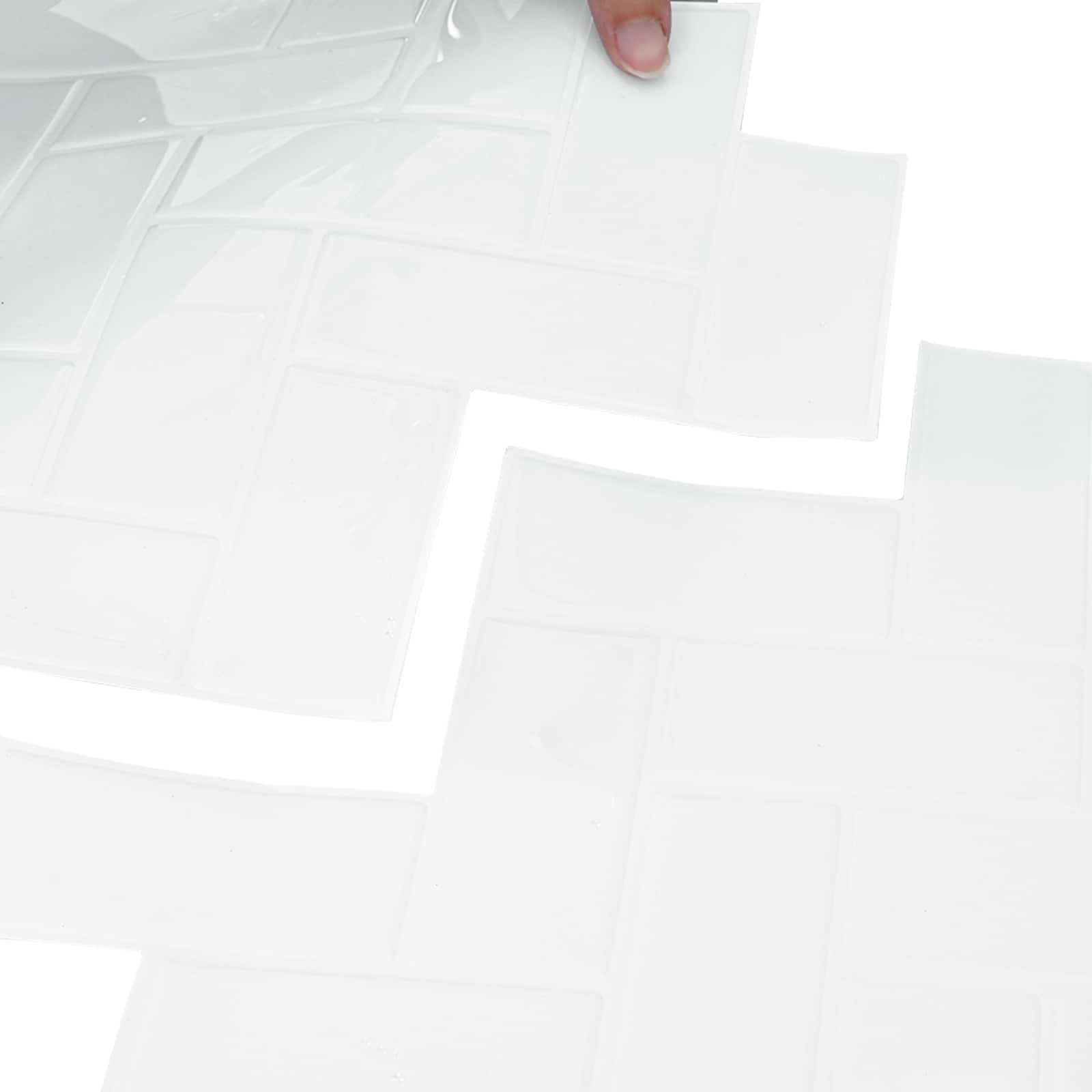 Adesivi Decorativi 10 pcs Bianco 30 x 30 x 0,8 cm 42021278