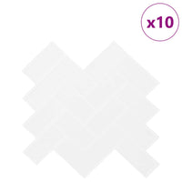 Adesivi Decorativi 10 pcs Bianco 30 x 30 x 0,8 cm 42021278