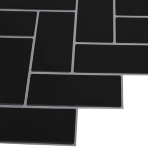 Adesivi Decorativi 10 pcs Nero 30 x 30 x 0,8 cm 42021281