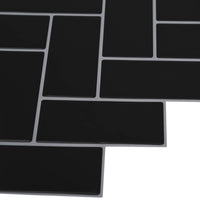 Adesivi Decorativi 20 pcs Nero 30 x 30 x 0,8 cm 42021282