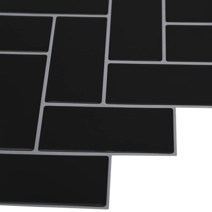 Adesivi Decorativi 20 pcs Nero 30 x 30 x 0,8 cm 42021282