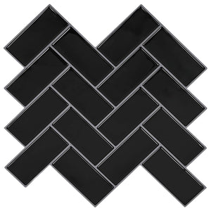 Adesivi Decorativi 50 pcs Nero 30 x 30 x 0,8 cm 42021283