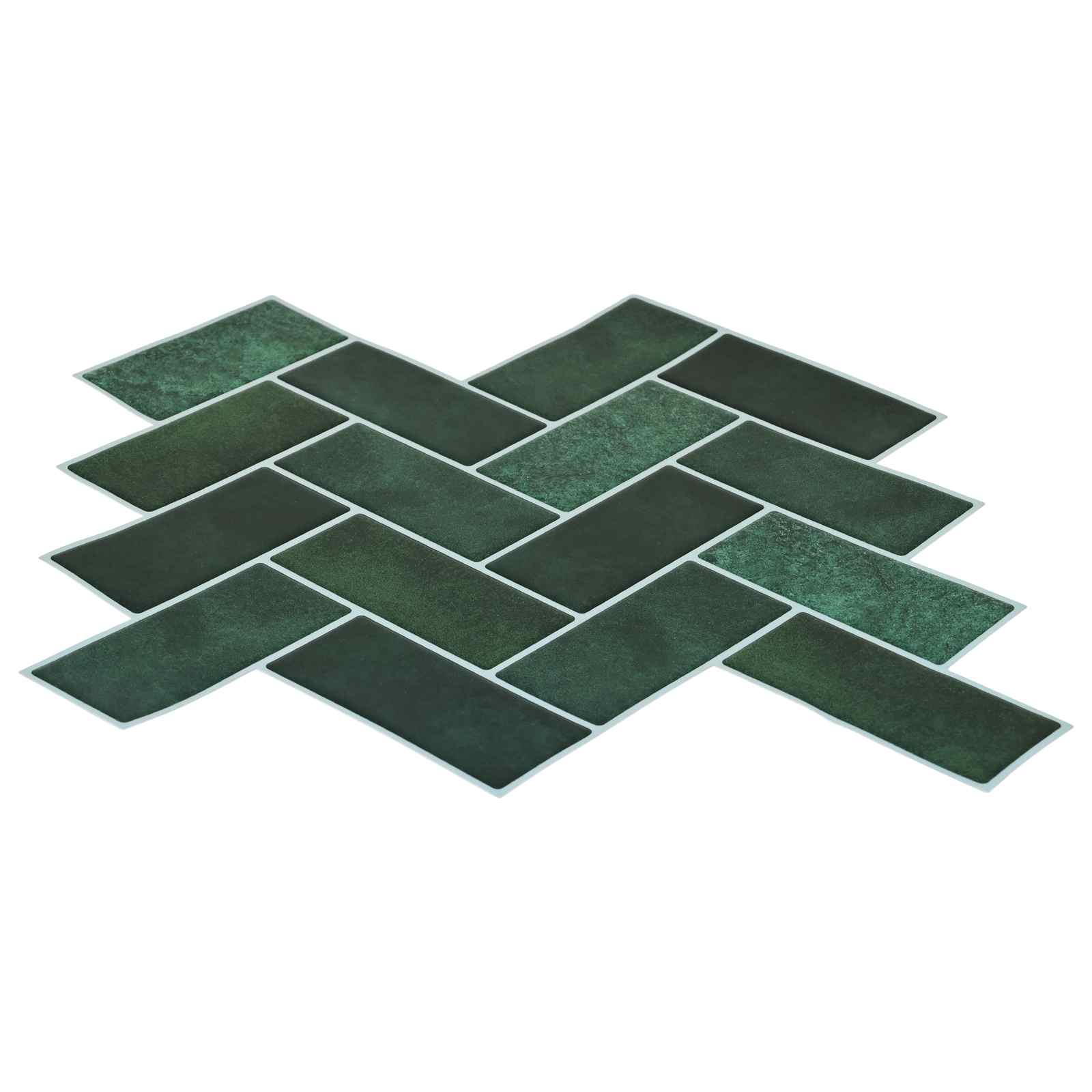 Adesivi Decorativi 10 pcs Verde Scuro 30 x 30 x 0,8 cm 42021284