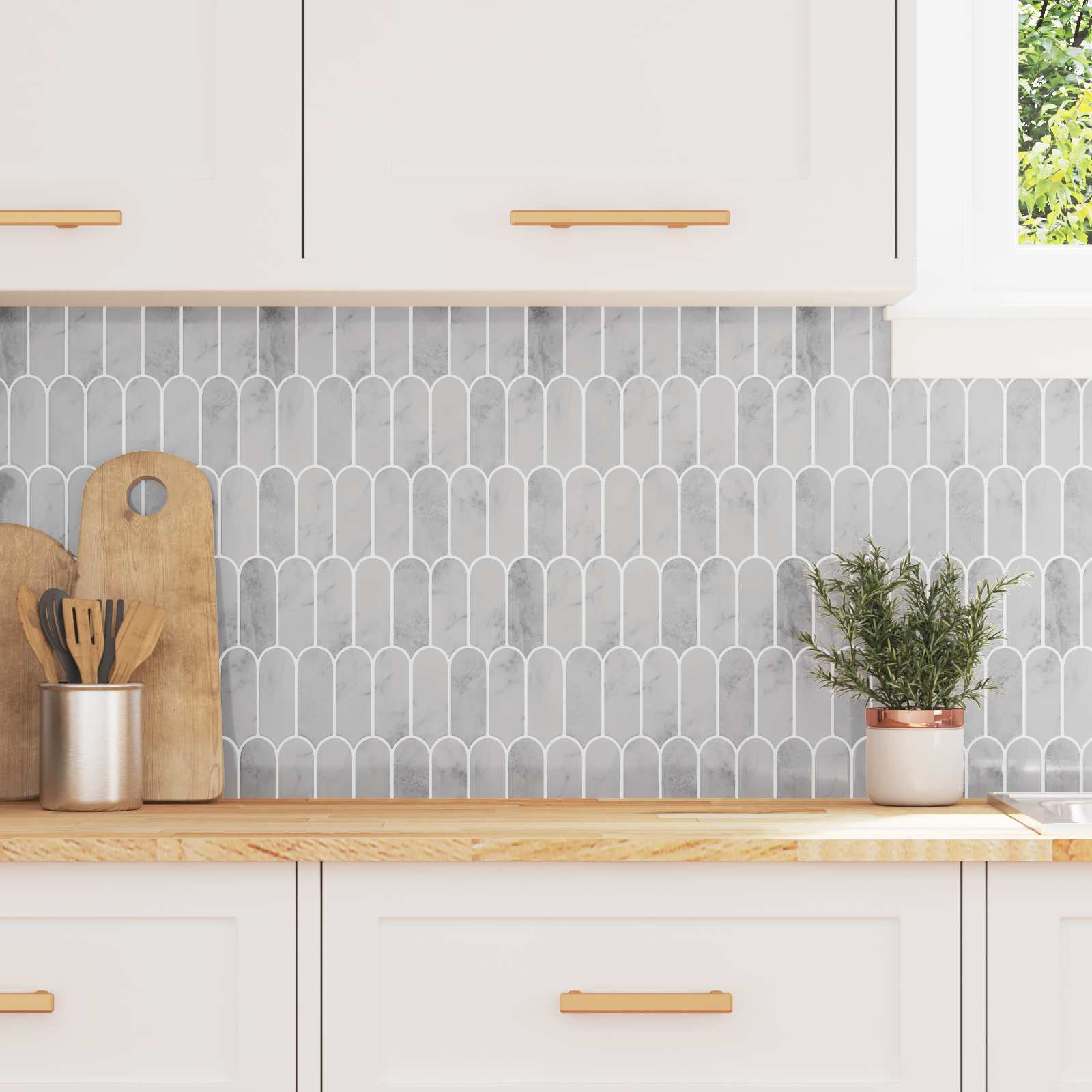 Adesivi Decorativi 10 pcs Marmo Grigio 30 x 30 x 0,8 cm 42021287