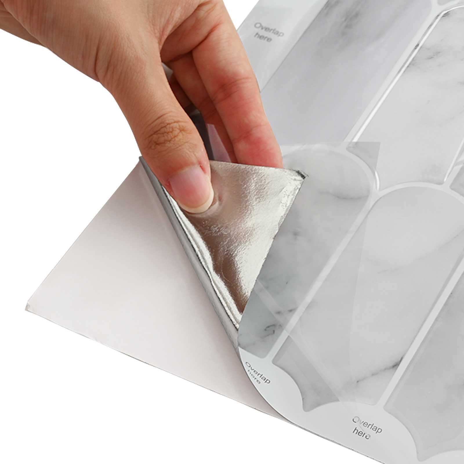 Adesivi Decorativi 50 pcs Marmo Grigio 30 x 30 x 0,8 cm 42021289