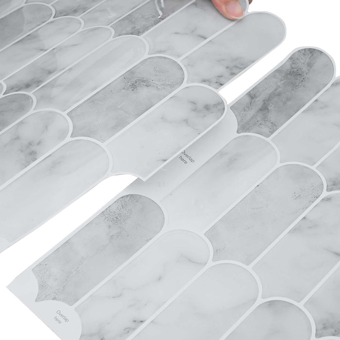 Adesivi Decorativi 50 pcs Marmo Grigio 30 x 30 x 0,8 cm 42021289