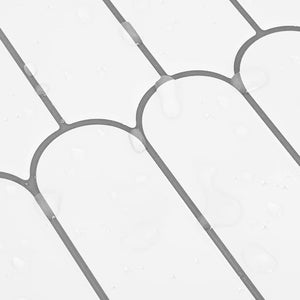 Adesivi Decorativi 10 pcs Bianco e Grigio 30 x 30 x 0,8 cm 42021290