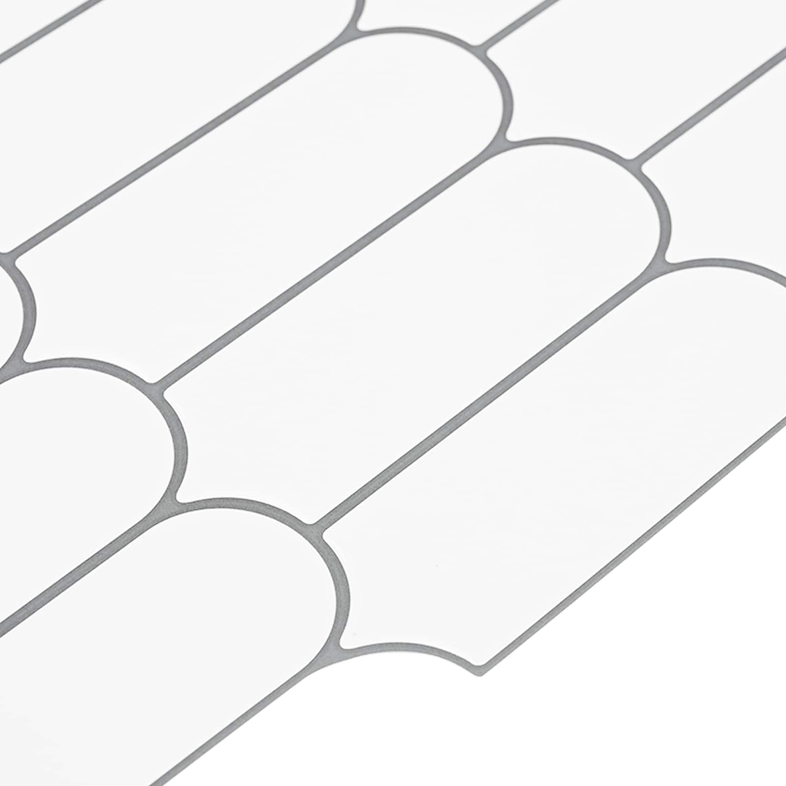 Adesivi Decorativi 20 pcs Bianco e Grigio 30 x 30 x 0,8 cm 42021291