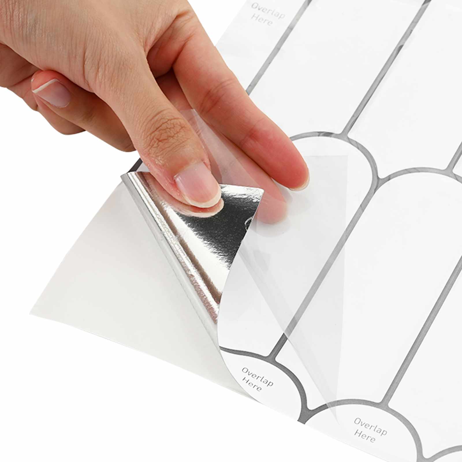 Adesivi Decorativi 20 pcs Bianco e Grigio 30 x 30 x 0,8 cm 42021291