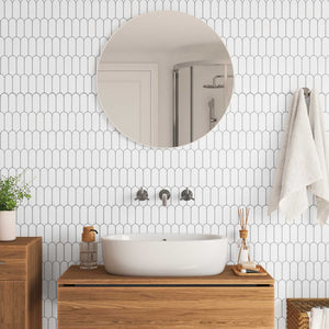 Adesivi Decorativi 20 pcs Bianco e Grigio 30 x 30 x 0,8 cm 42021291