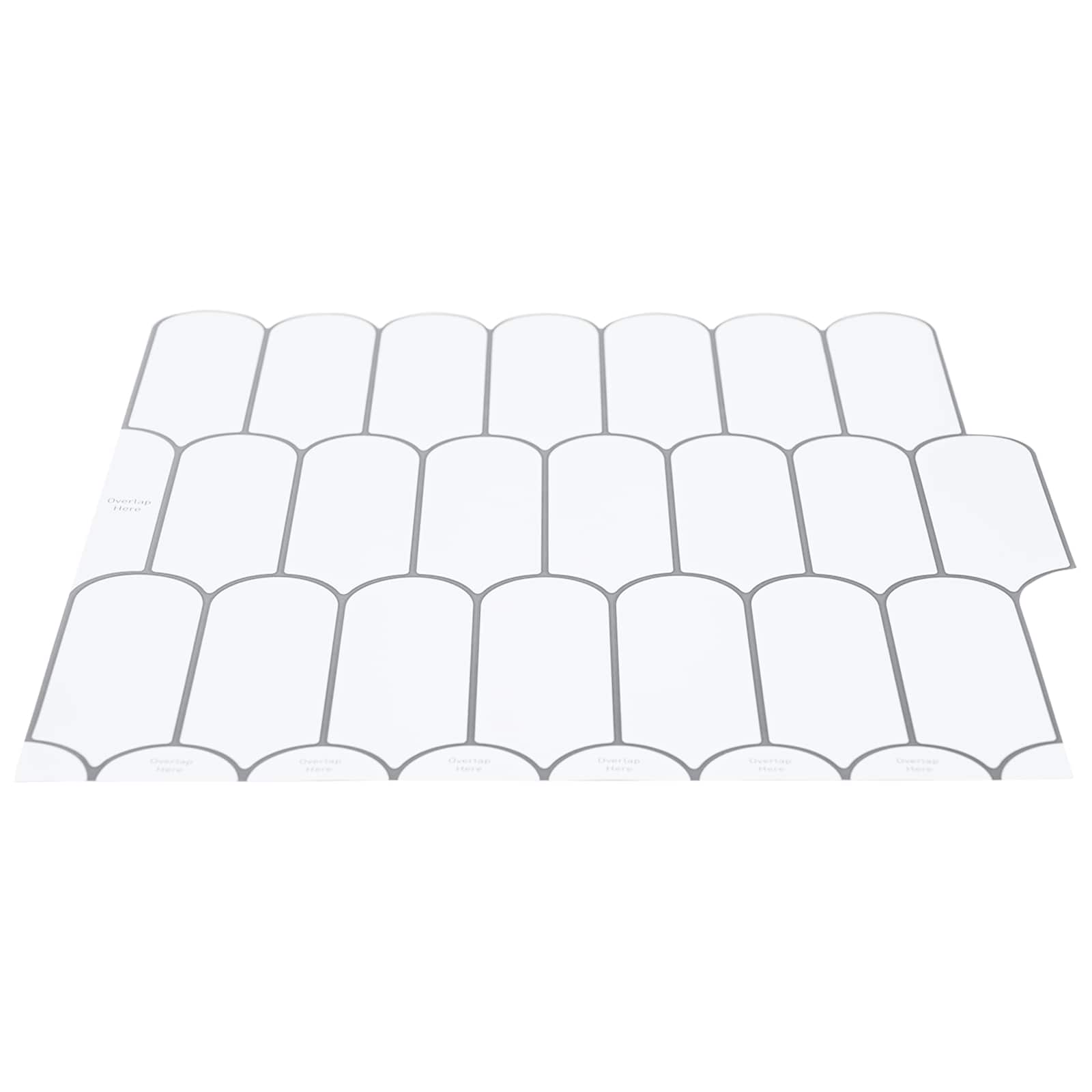 Adesivi Decorativi 20 pcs Bianco e Grigio 30 x 30 x 0,8 cm 42021291