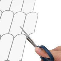 Adesivi Decorativi 50 pcs Bianco e Grigio 30 x 30 x 0,8 cm 42021292