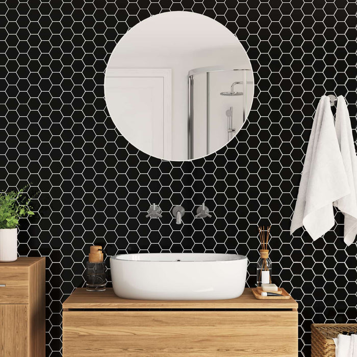 Piastrella Esagonale 20 pcs Bianco 30 x 30 cm Poliuretano e PET 42021321