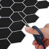 Piastrella Esagonale 50 pcs Grigio 30 x 30 cm Poliuretano e PET 42021325