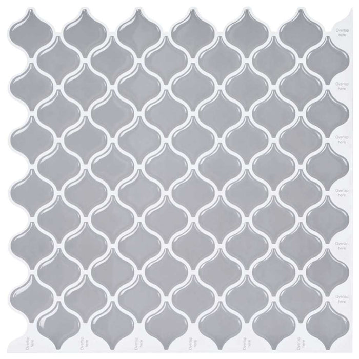 Adesivi Decorativi 10 pcs Grigio 27 x 27 x 0.8 cm 42021332