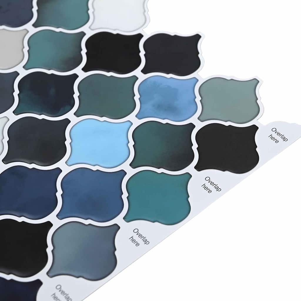 Adesivi Decorativi 10 pcs Blu Verde 27 x 27 x 0.8 cm 42021338