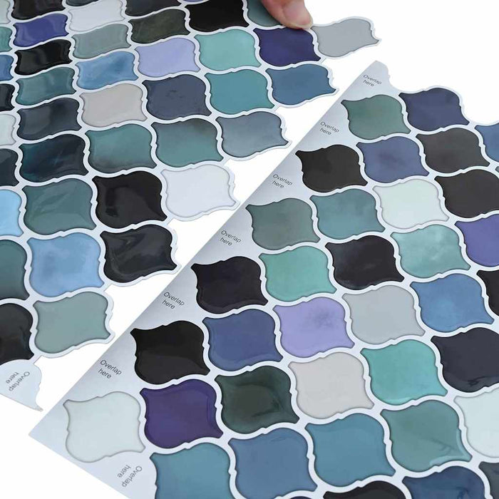 Adesivi Decorativi 50 pcs Blu Verde 27 x 27 x 0.8 cm 42021340