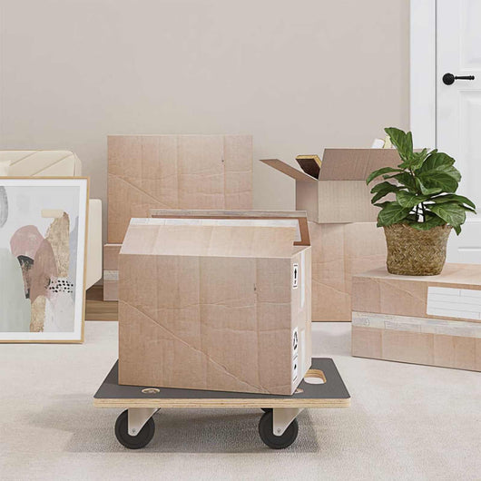 Carrello di Trasporto 6 pcs Grigio Legno compensato 42024930