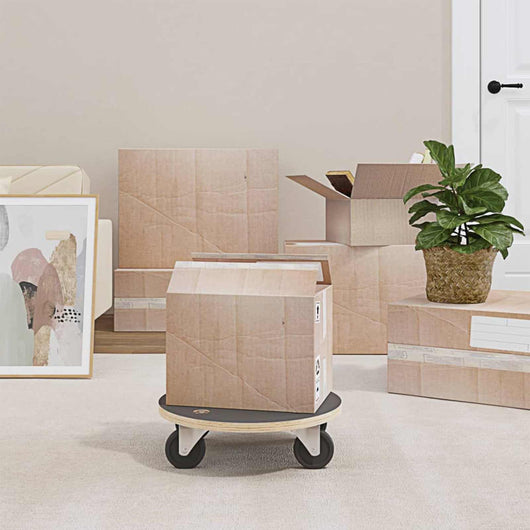 Carrello di Trasporto 6 pcs Grigio Legno compensato 42024932