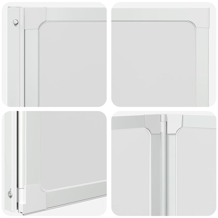 Schermo da Bagno Glassato 120 x 117 cm Alluminio & Pannello PP 42023504