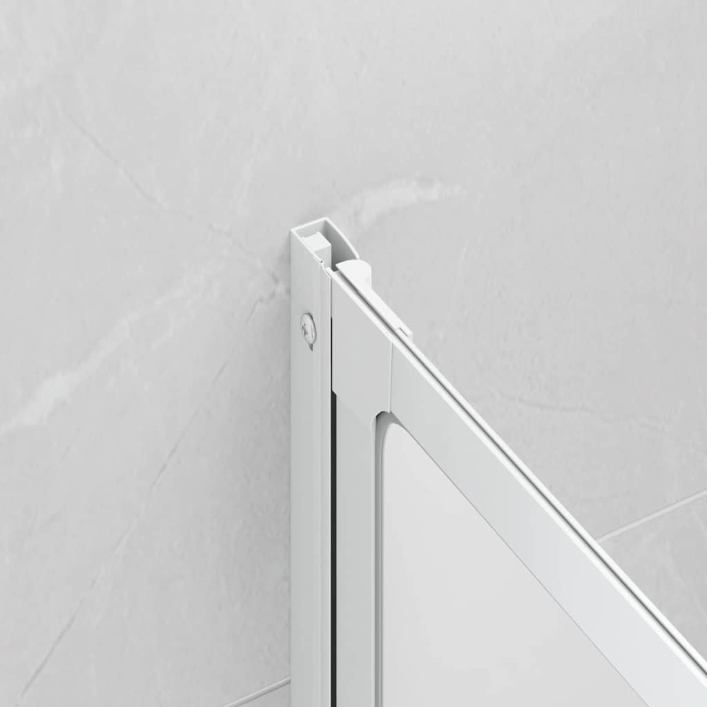 Schermo da Bagno Glassato 120 x 117 cm Alluminio & Pannello PP 42023504