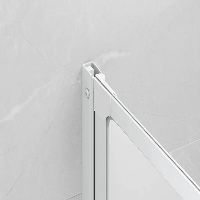 Schermo da Bagno Glassato 120 x 117 cm Alluminio & Pannello PP 42023504