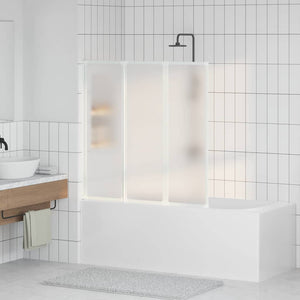 Schermo da Bagno Glassato 120 x 117 cm Alluminio & Pannello PP 42023504