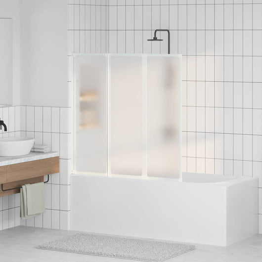 Schermo da Bagno Glassato 120 x 117 cm Alluminio & Pannello PP 42023504