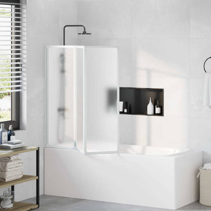 Schermo da Bagno Glassato 120 x 117 cm Alluminio & Pannello PP 42023504