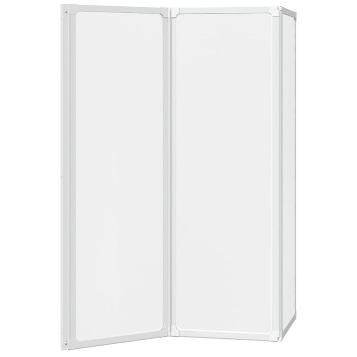 Schermo da Bagno Glassato 120 x 117 cm Alluminio & Pannello PP 42023504