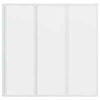 Schermo da Bagno Glassato 120 x 117 cm Alluminio & Pannello PP 42023504