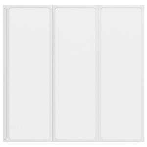 Schermo da Bagno Glassato 120 x 117 cm Alluminio & Pannello PP 42023504