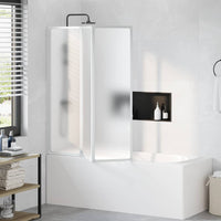 Schermo da Bagno Glassato 132 x 140 cm Alluminio & Pannello PP 42023505