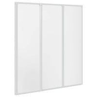 Schermo da Bagno Glassato 132 x 140 cm Alluminio & Pannello PP 42023505