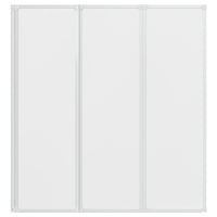 Schermo da Bagno Glassato 132 x 140 cm Alluminio & Pannello PP 42023505