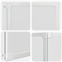 Schermo da Bagno Glassato 168 x 140 cm Alluminio & Pannello PP 42023506