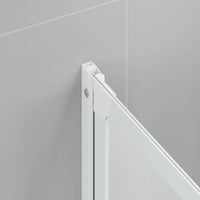 Schermo da Bagno Glassato 168 x 140 cm Alluminio & Pannello PP 42023506