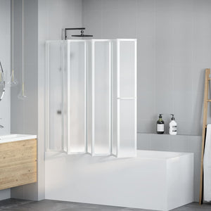 Schermo da Bagno Glassato 168 x 140 cm Alluminio & Pannello PP 42023506