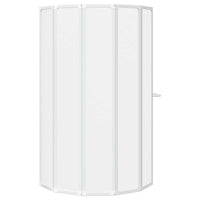 Schermo da Bagno Glassato 168 x 140 cm Alluminio & Pannello PP 42023506