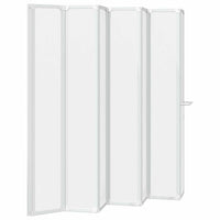 Schermo da Bagno Glassato 168 x 140 cm Alluminio & Pannello PP 42023506