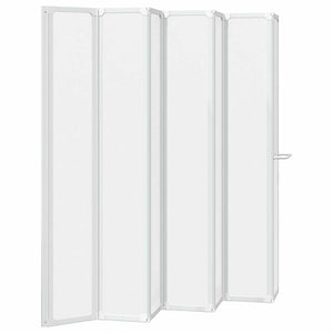 Schermo da Bagno Glassato 168 x 140 cm Alluminio & Pannello PP 42023506